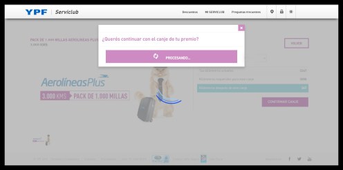 10 En proceso de Canje YPF Serviclub